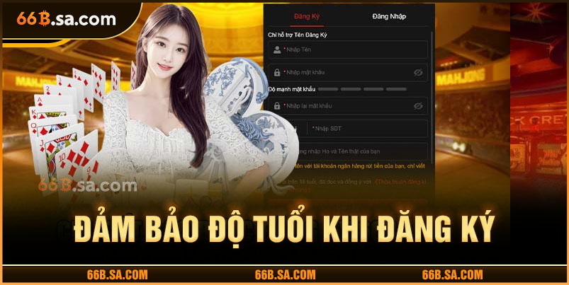 Đảm bảo độ tuổi khi đăng ký 66B