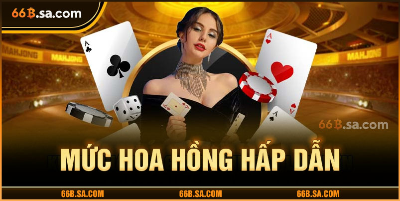 Mức hoa hồng hấp dẫn cho đại lý 66B